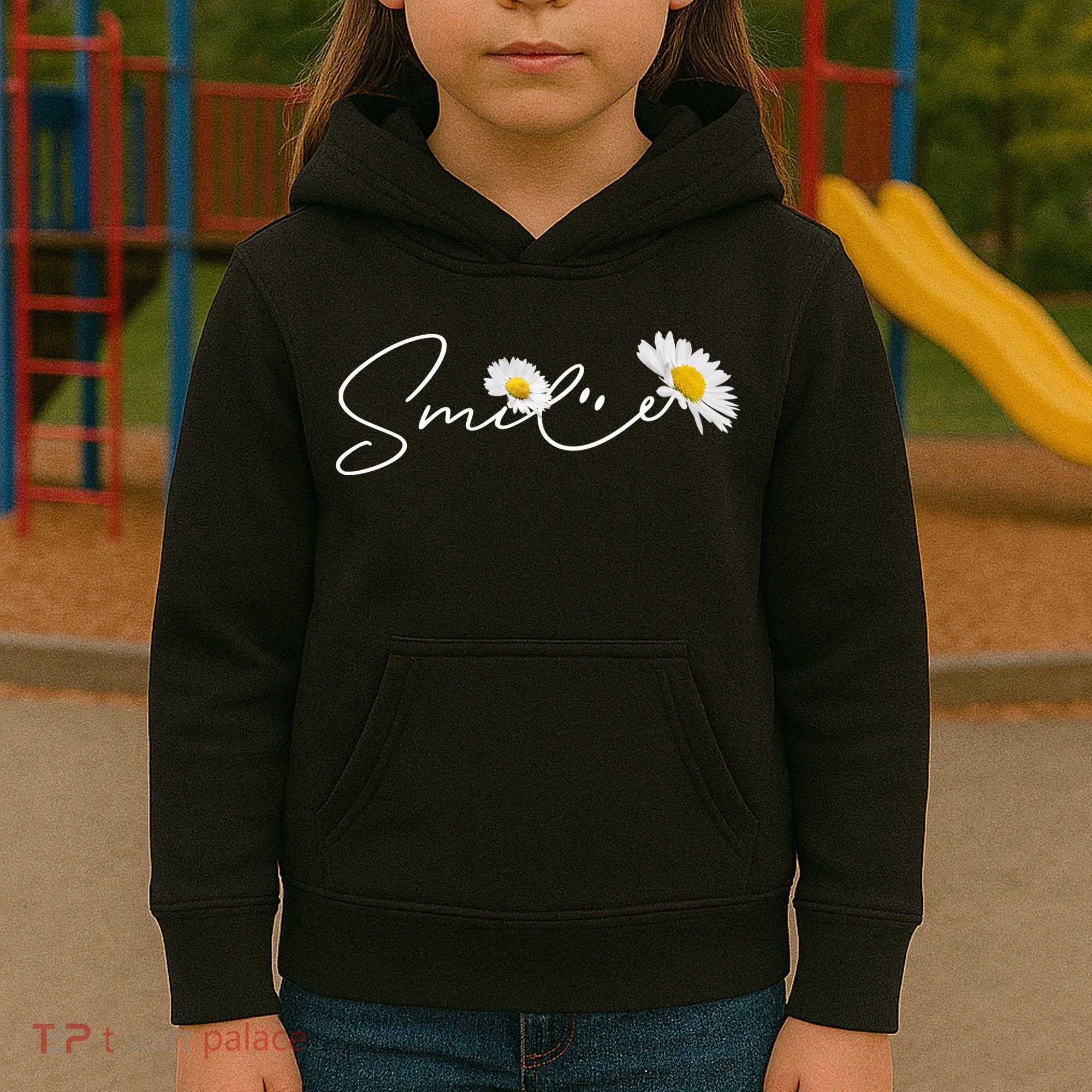 Cute Smile Daisy Flower Kids Hoodie