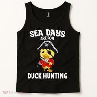 Cruising Sea Days Are For Duck Hunting Rubber Duck Cruise Tank Top thumb 2