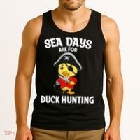 Cruising Sea Days Are For Duck Hunting Rubber Duck Cruise Tank Top thumb 3