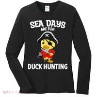 Cruising Sea Days Are For Duck Hunting Rubber Duck Cruise Women's Long Sleeve Shirt thumb 0