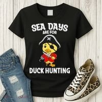 Cruising Sea Days Are For Duck Hunting Rubber Duck Cruise Women's T-Shirt thumb 3