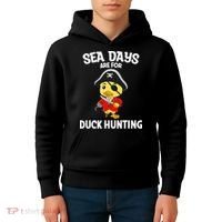 Cruising Sea Days Are For Duck Hunting Rubber Duck Cruise Kids Hoodie thumb 4
