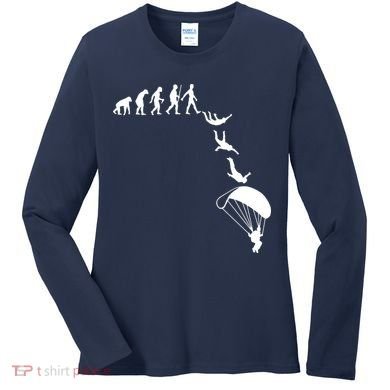 Cool Skydive Design For Men Women Skydiver Skydiving Lovers Women's Long Sleeve Shirt