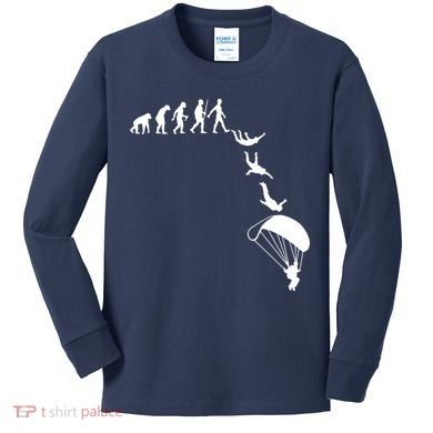 Cool Skydive Design For Men Women Skydiver Skydiving Lovers Kids Long Sleeve Shirt