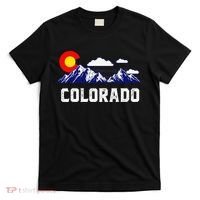 Colorado State Denver Map Flag CO Souvenir Mountain T-Shirt thumb 0