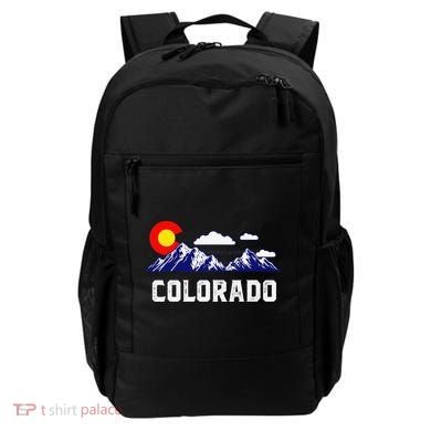 Colorado State Denver Map Flag CO Souvenir Mountain Backpack