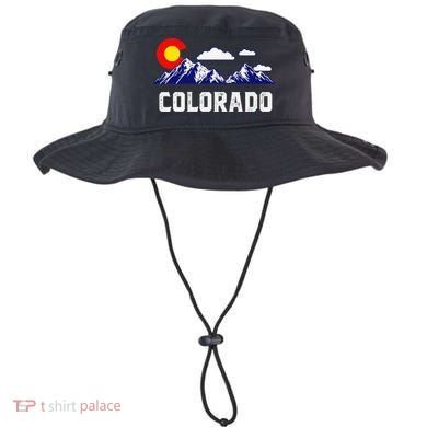 Colorado State Denver Map Flag CO Souvenir Mountain Bucket Hat
