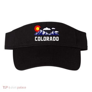 Colorado State Denver Map Flag CO Souvenir Mountain Visor