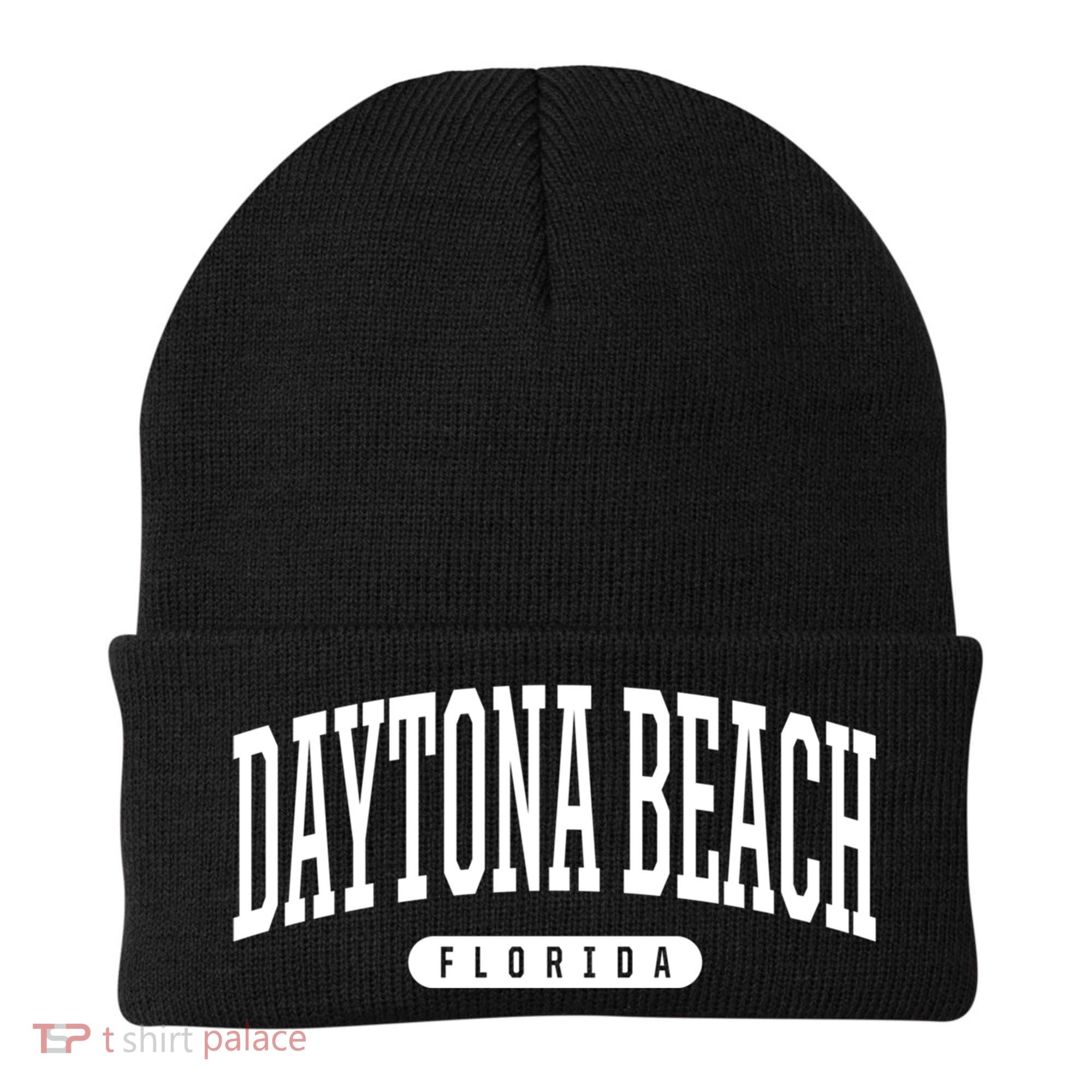 College Style Daytona Beach Florida Souvenir Gift Beanie