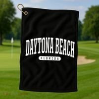 College Style Daytona Beach Florida Souvenir Gift Golf Towel thumb 1