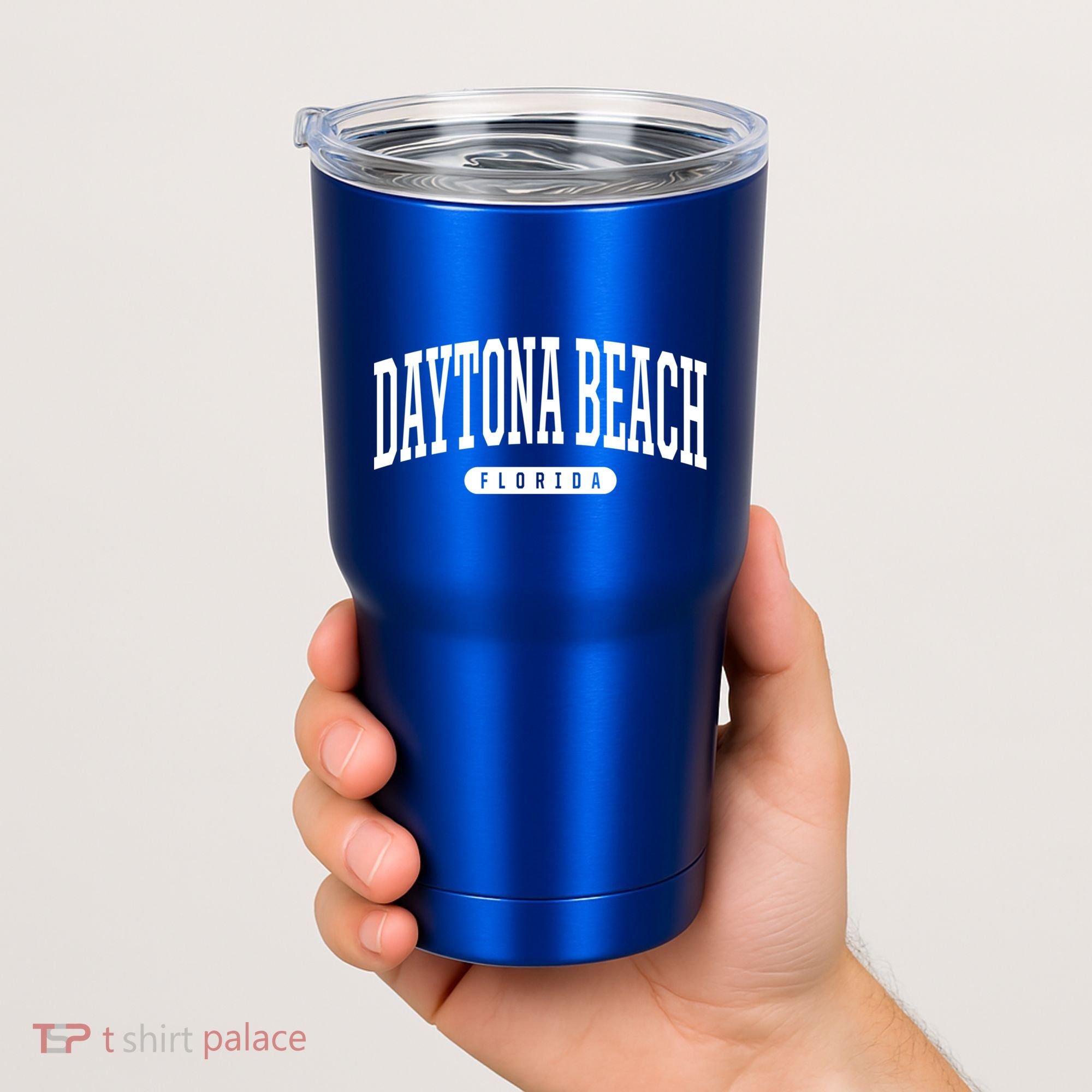 College Style Daytona Beach Florida Souvenir Gift Tumbler