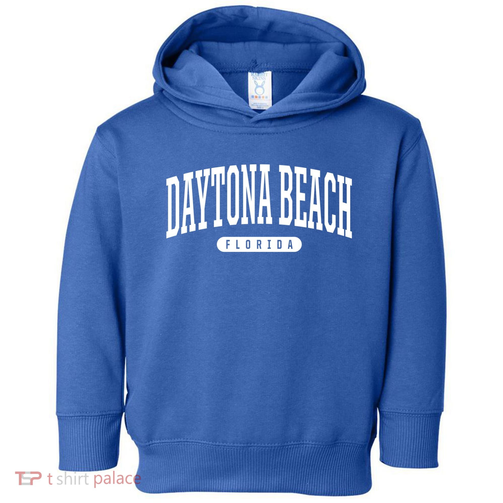 College Style Daytona Beach Florida Souvenir Gift Toddler Hoodie