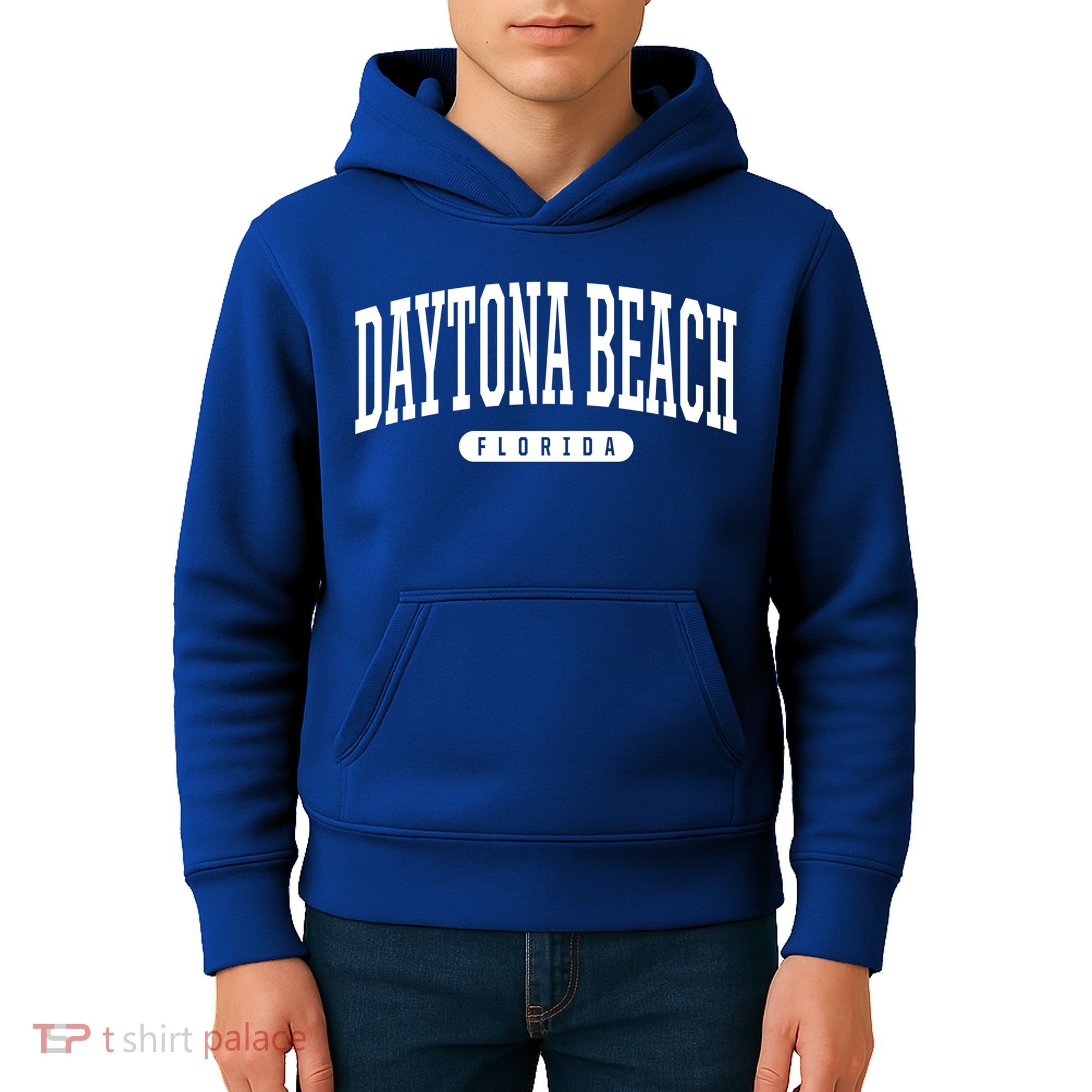 College Style Daytona Beach Florida Souvenir Gift Kids Hoodie