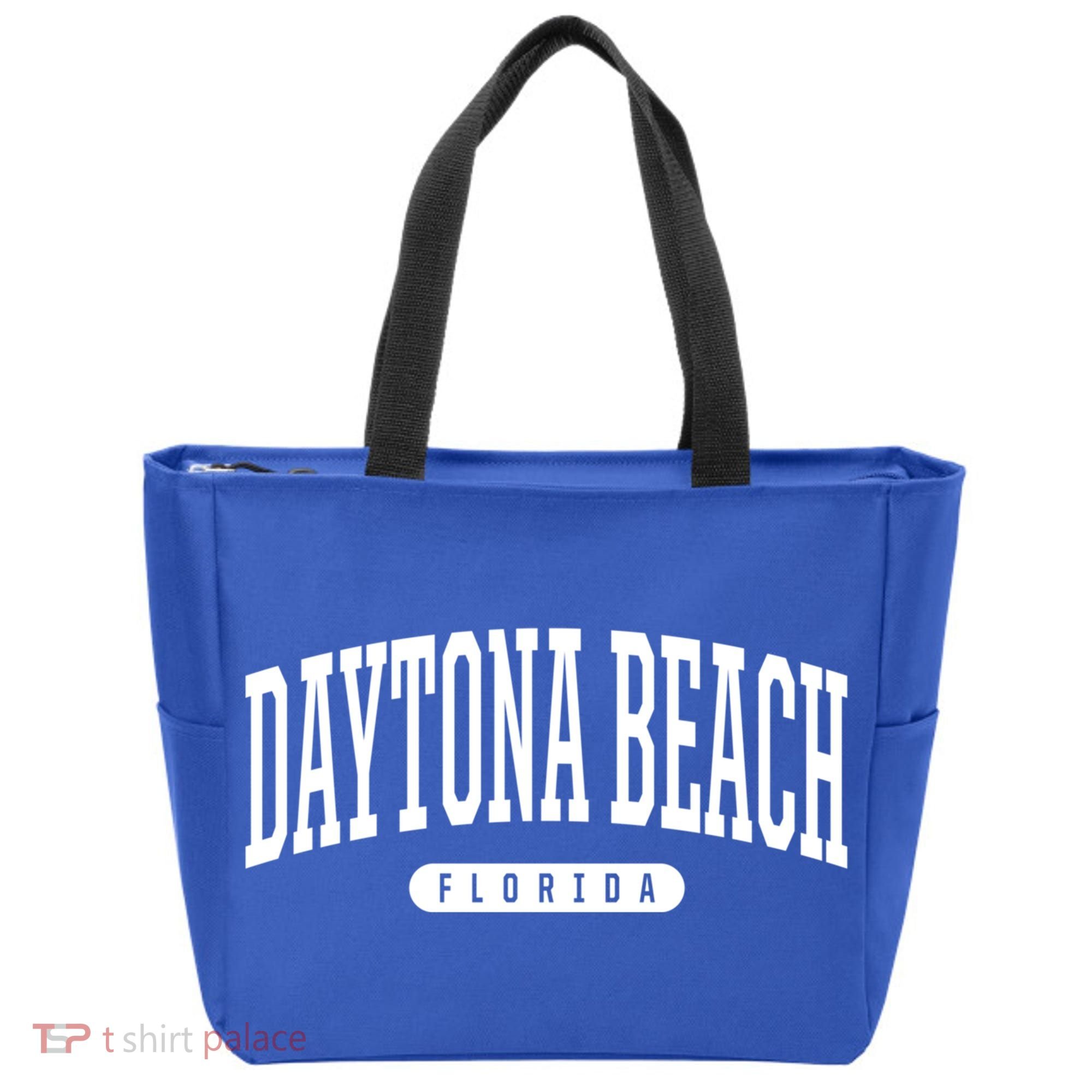 College Style Daytona Beach Florida Souvenir Gift Tote Bag