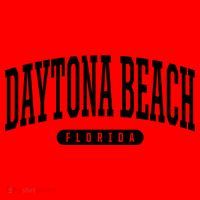 College Style Daytona Beach Florida Souvenir Gift Santa Hat thumb 1