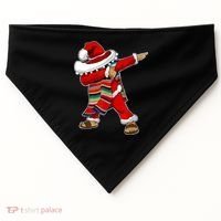 Christmas Sombrero Dabbing Mexican Serape Poncho Santa TShirt USA-Made Doggie Bandana thumb 0