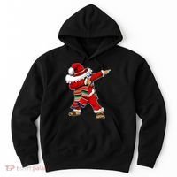 Christmas Sombrero Dabbing Mexican Serape Poncho Santa TShirt Hoodie thumb 0