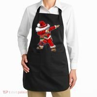 Christmas Sombrero Dabbing Mexican Serape Poncho Santa TShirt Apron thumb 2