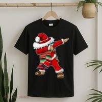 Christmas Sombrero Dabbing Mexican Serape Poncho Santa TShirt T-Shirt thumb 2