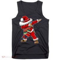 Christmas Sombrero Dabbing Mexican Serape Poncho Santa TShirt Tank Top thumb 0