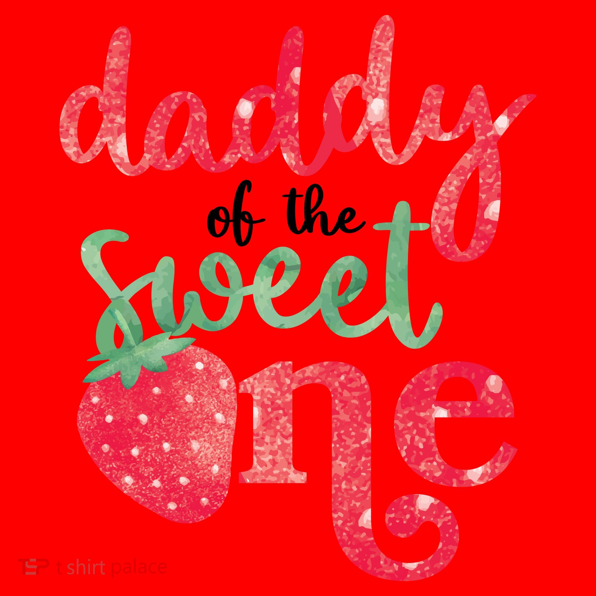 Cute Strawberry Daddy Of The Sweet One Santa Hat
