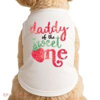 Cute Strawberry Daddy Of The Sweet One Doggie Tank thumb 0