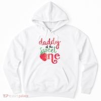 Cute Strawberry Daddy Of The Sweet One Hoodie thumb 0