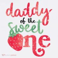 Cute Strawberry Daddy Of The Sweet One Hoodie thumb 7