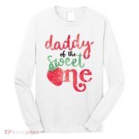 Cute Strawberry Daddy Of The Sweet One Long Sleeve Shirt thumb 0