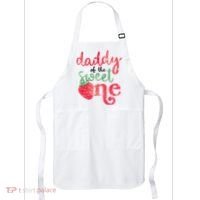 Cute Strawberry Daddy Of The Sweet One Apron thumb 0