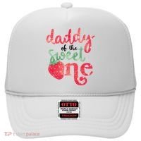 Cute Strawberry Daddy Of The Sweet One Hat thumb 0