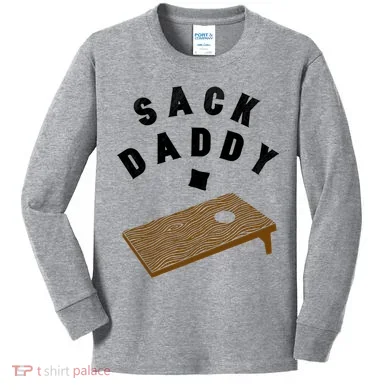 Cornhole: Sack Daddy Kids Long Sleeve Shirt
