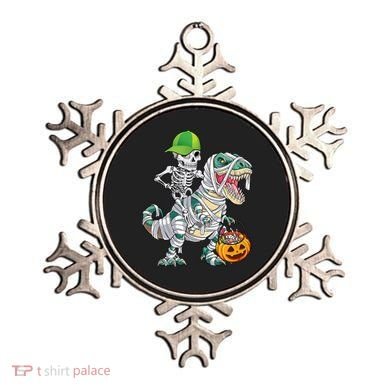 Cool Skeleton Dinosaur Halloween Trick Or Treat Ornament
