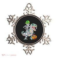 Cool Skeleton Dinosaur Halloween Trick Or Treat Ornament thumb 0