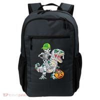 Cool Skeleton Dinosaur Halloween Trick Or Treat Backpack thumb 0