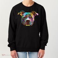 Colourful Splash Dog American Staffordshire Terrier Gift Women's Sweatshirt thumb 0