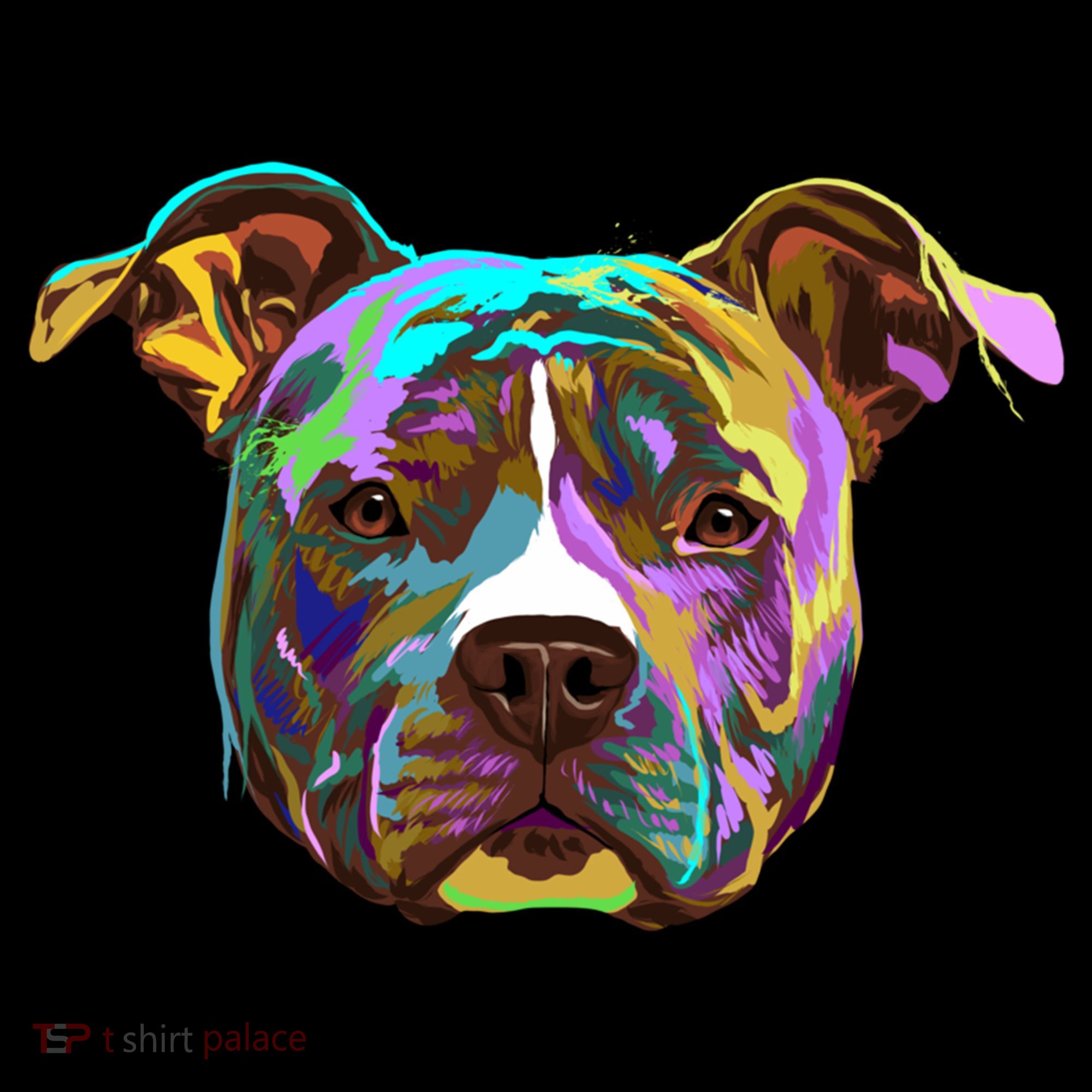 Colourful Splash Dog American Staffordshire Terrier Gift Coffee Mug