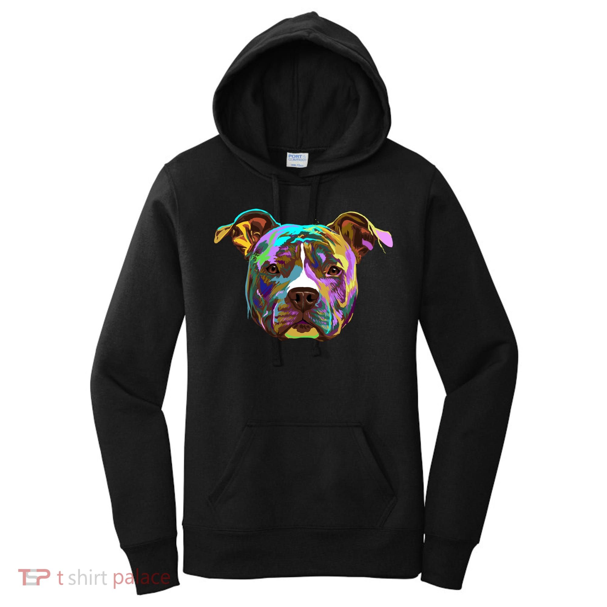 Colourful Splash Dog American Staffordshire Terrier Gift Women's Hoodie