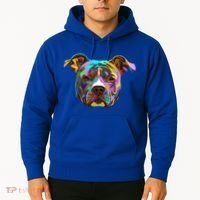 Colourful Splash Dog American Staffordshire Terrier Gift Hoodie thumb 2
