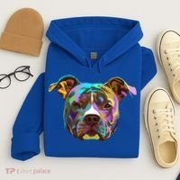 Colourful Splash Dog American Staffordshire Terrier Gift Hoodie thumb 4