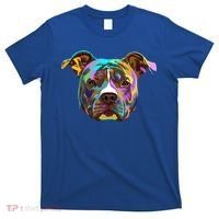 Colourful Splash Dog American Staffordshire Terrier Gift T-Shirt thumb 0