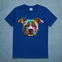 Colourful Splash Dog American Staffordshire Terrier Gift T-Shirt thumb 5