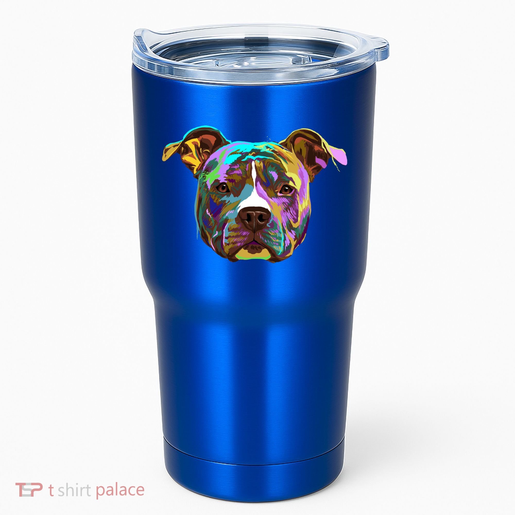 Colourful Splash Dog American Staffordshire Terrier Gift Tumbler