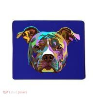 Colourful Splash Dog American Staffordshire Terrier Gift Mousepad thumb 0