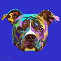 Colourful Splash Dog American Staffordshire Terrier Gift Baby Bodysuit thumb 2
