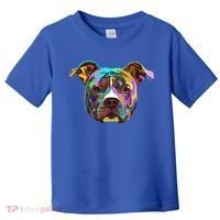 Colourful Splash Dog American Staffordshire Terrier Gift Toddler T-Shirt thumb 0