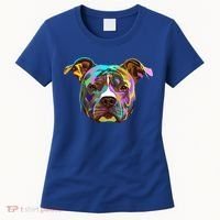 Colourful Splash Dog American Staffordshire Terrier Gift Women's T-Shirt thumb 0