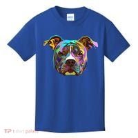 Colourful Splash Dog American Staffordshire Terrier Gift Kids T-Shirt thumb 0