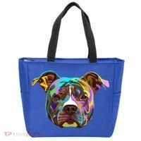 Colourful Splash Dog American Staffordshire Terrier Gift Tote Bag thumb 0
