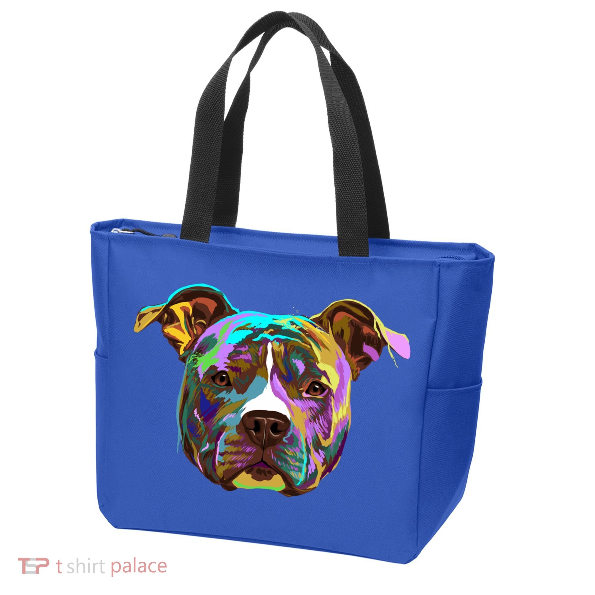 Colourful Splash Dog American Staffordshire Terrier Gift Tote Bag